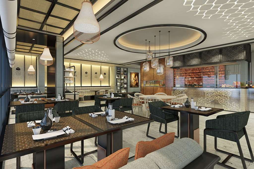 Hilton Dili Palm Springs酒店 餐厅 照片